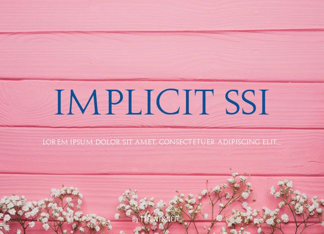 Implicit SSi example